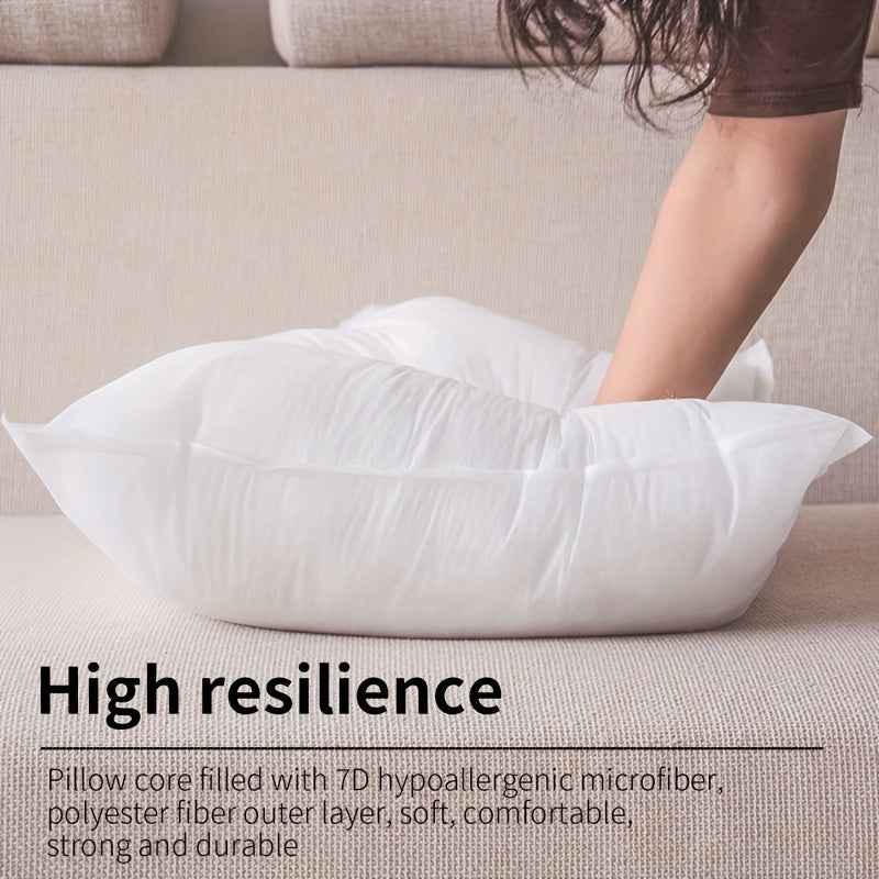 High resilience 4pcs Throw Pillow Core filled with hypoallergenic microfiber for comfort and durability