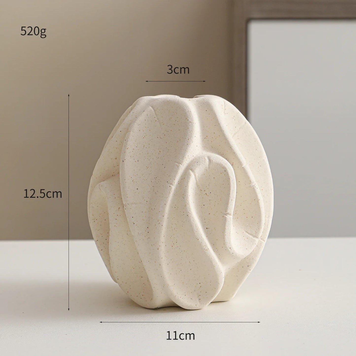 Nutshell Ceramic Conch Design Vase - Elegant Nordic Home Decor