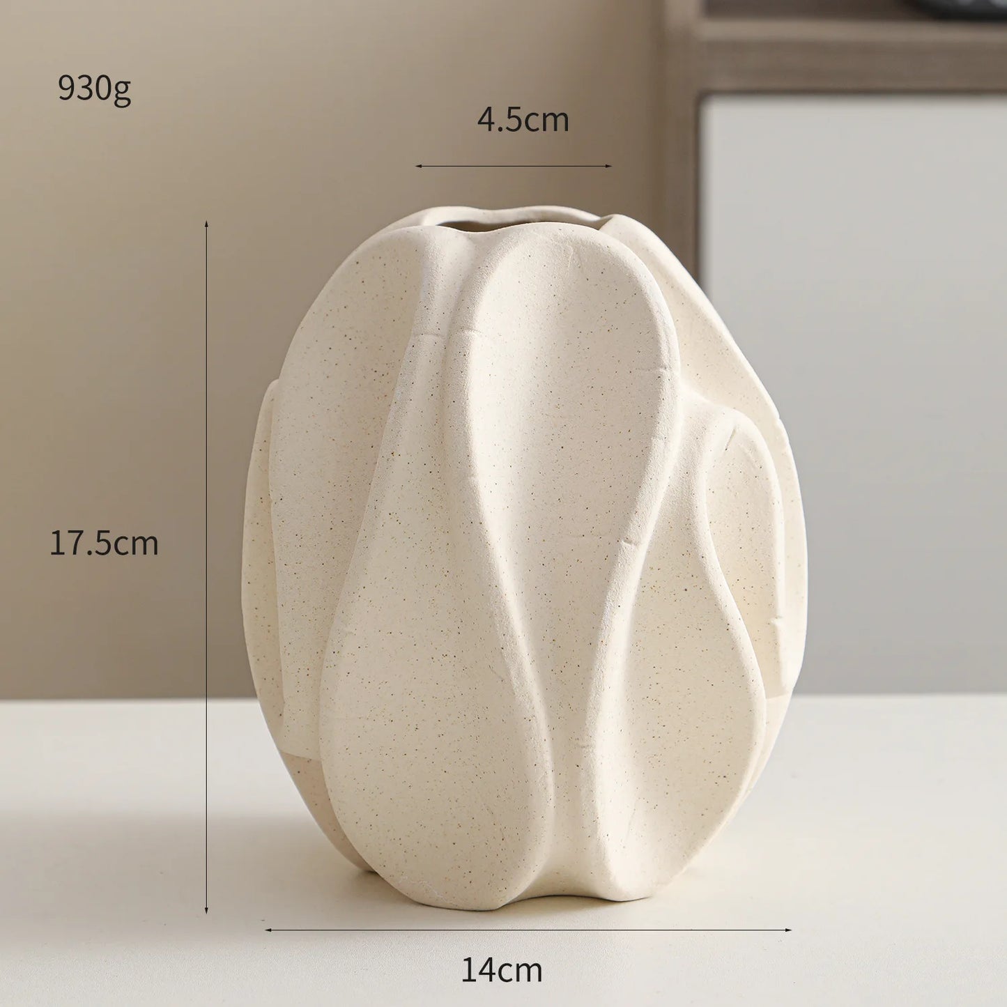 Nutshell Ceramic Conch Design Vase - Elegant Nordic Home Decor