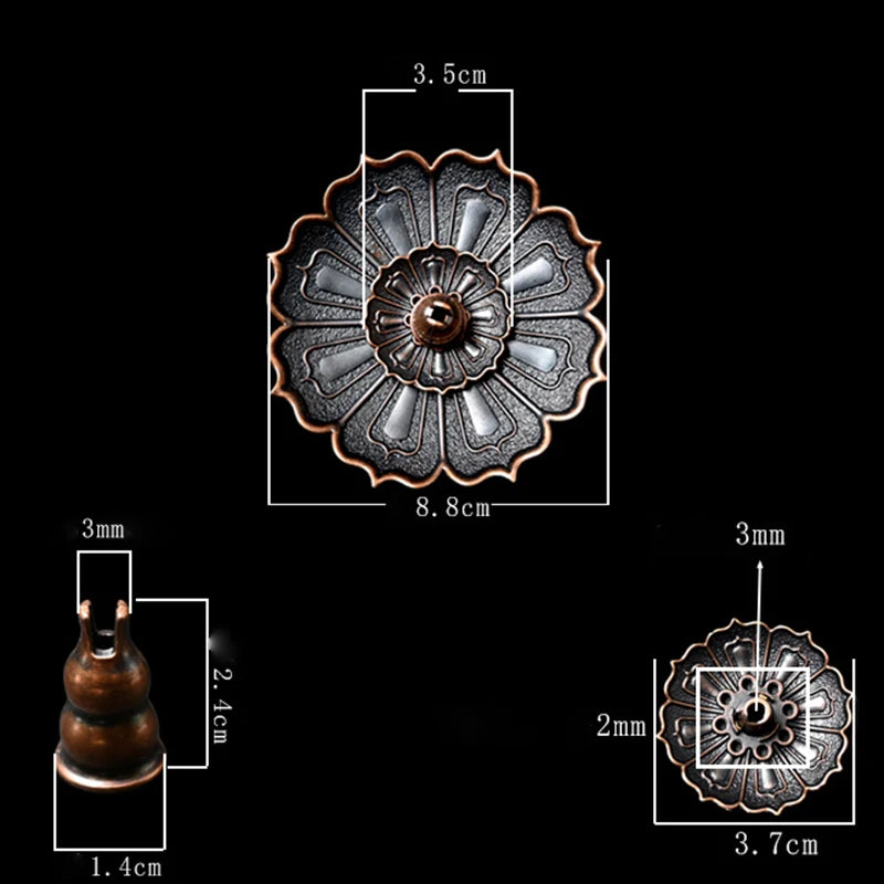 Zen Lotus Incense Burner Metal Holder