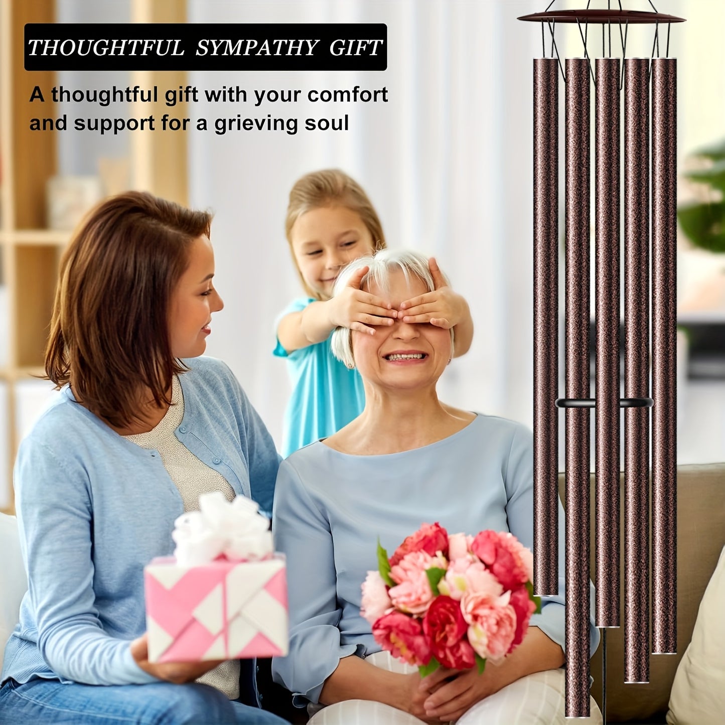 Extra large aluminium chimes outdoor with soothing tones for enhancing your outdoor decor