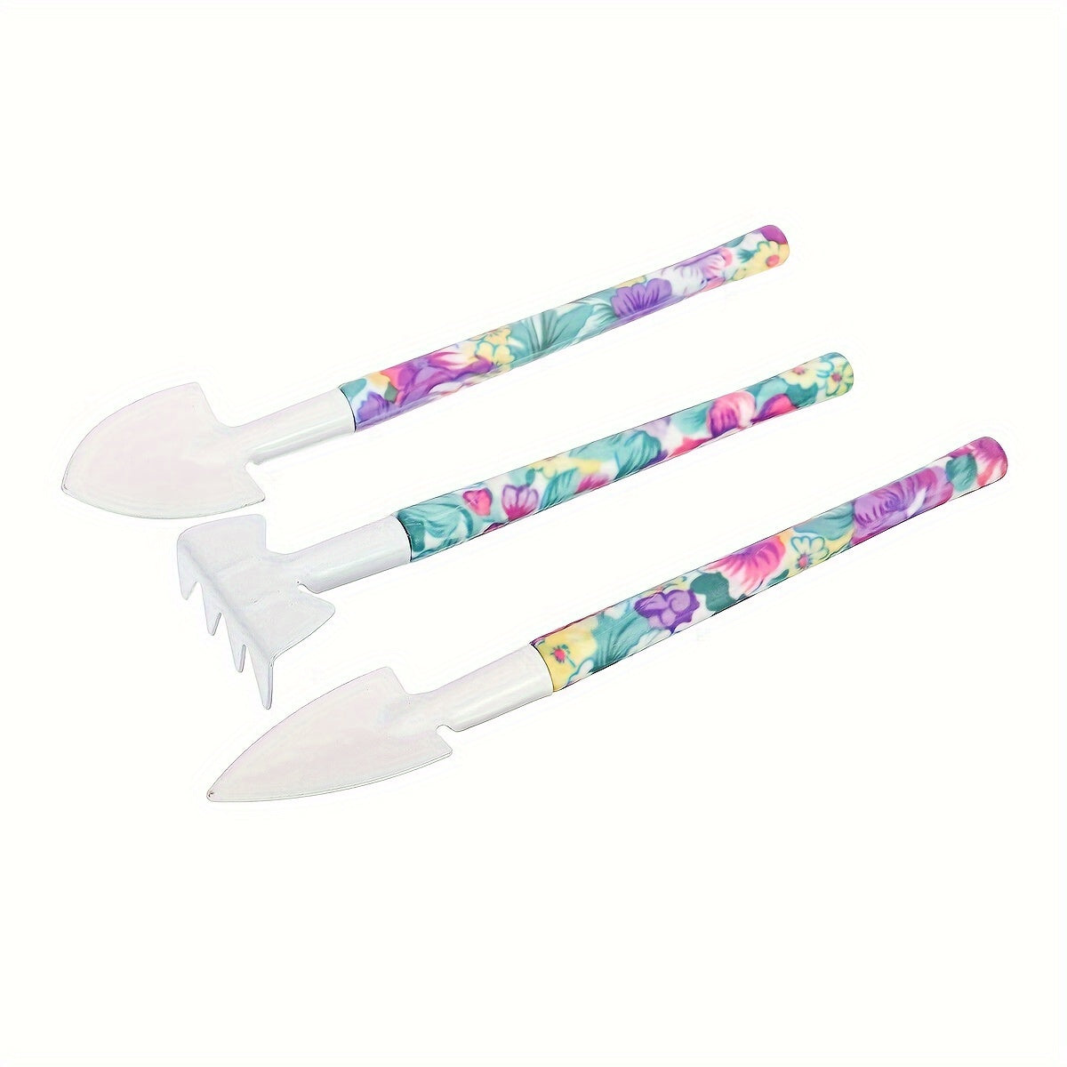 Nutshell 10pcs Garden Tool Gift Set with Floral Handles for Effective Gardening Tasks