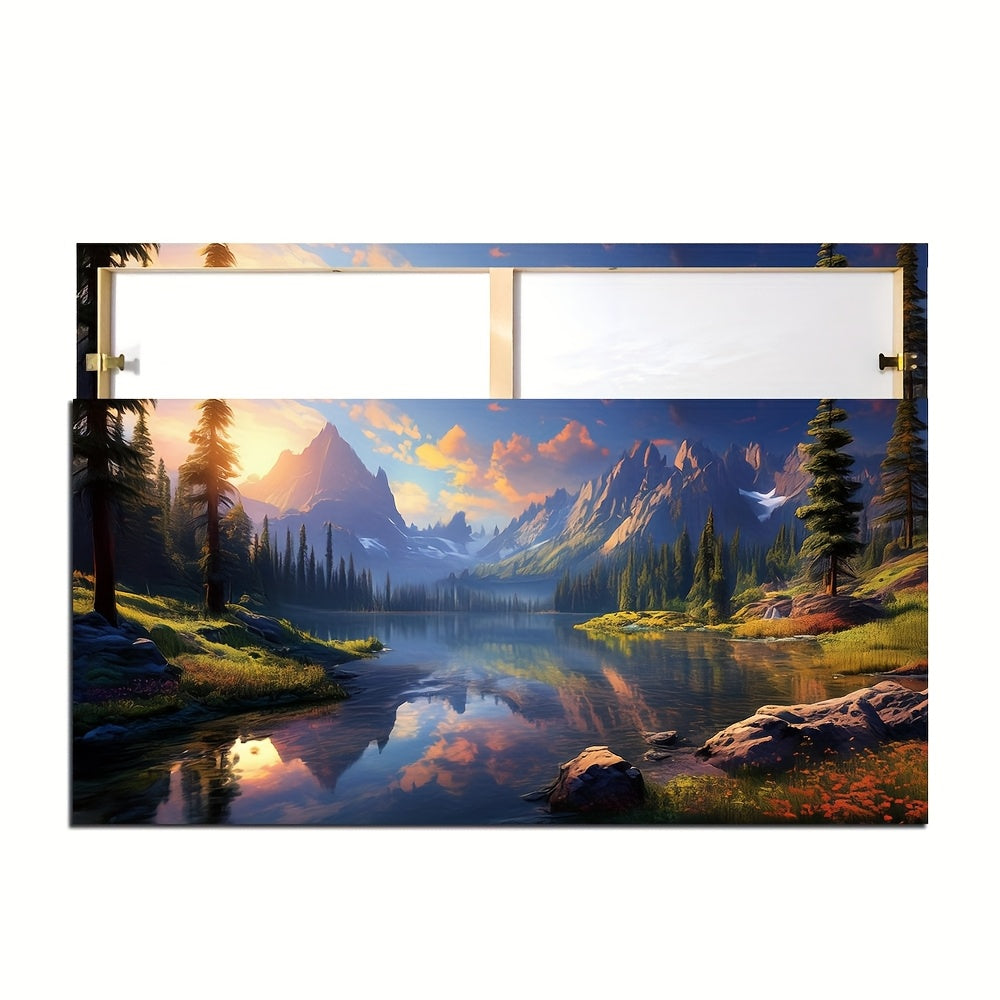 Stunning landscape featuring High Mountains and Flowing Water, perfect for home decor and nature lovers
