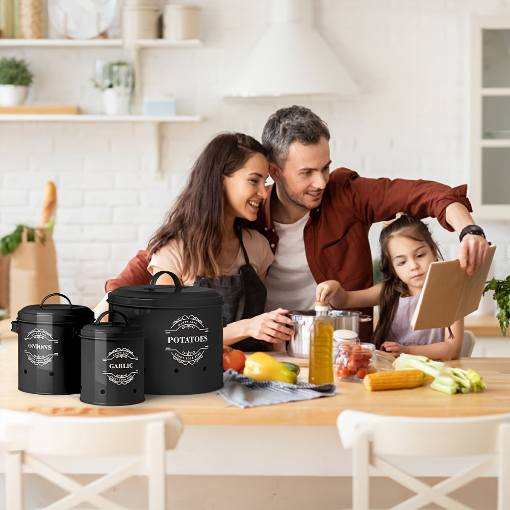 Nutshell Kitchen Organiser featuring homeware food storage solutions for onions, garlic, and potatoes