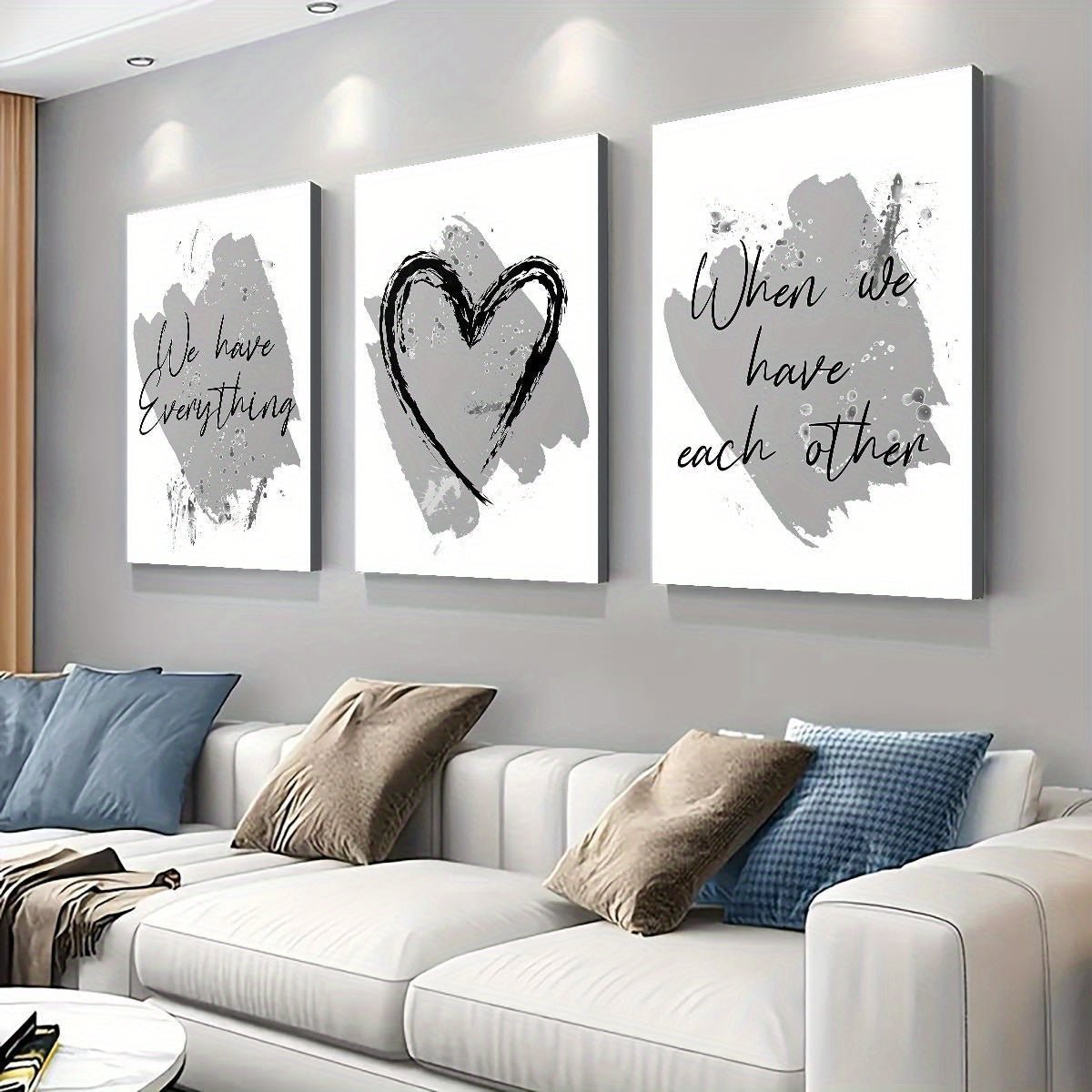 Inspirational quote posters set featuring uplifting messages and abstract designs for home decor