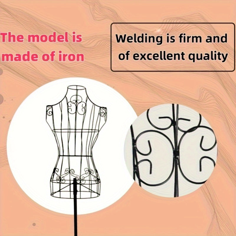 Iron Female Mannequin featuring sturdy iron construction and quality welding for durability