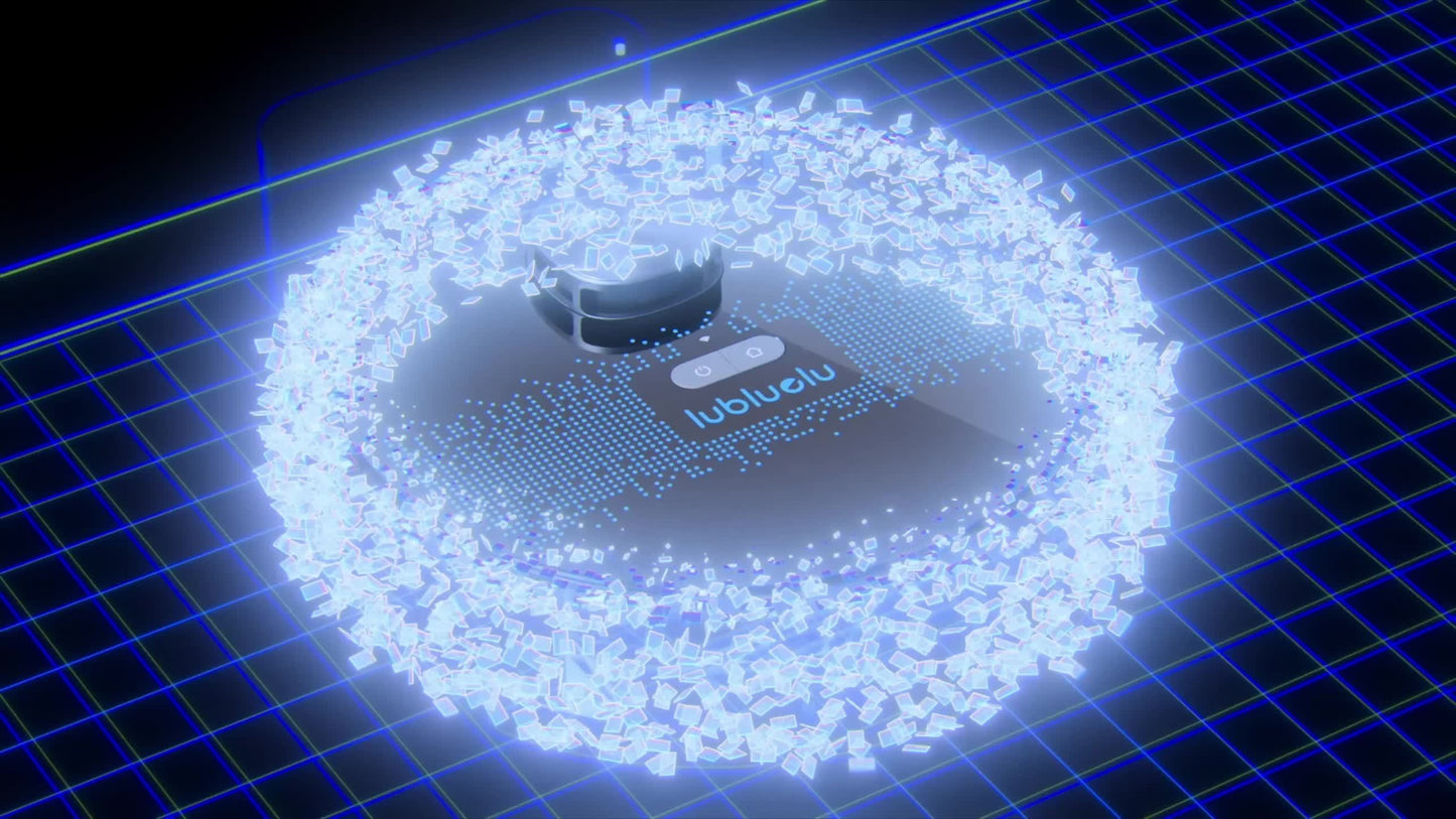 Nutshell robot vacuum and mop combo with advanced digital cleaning technology in futuristic design