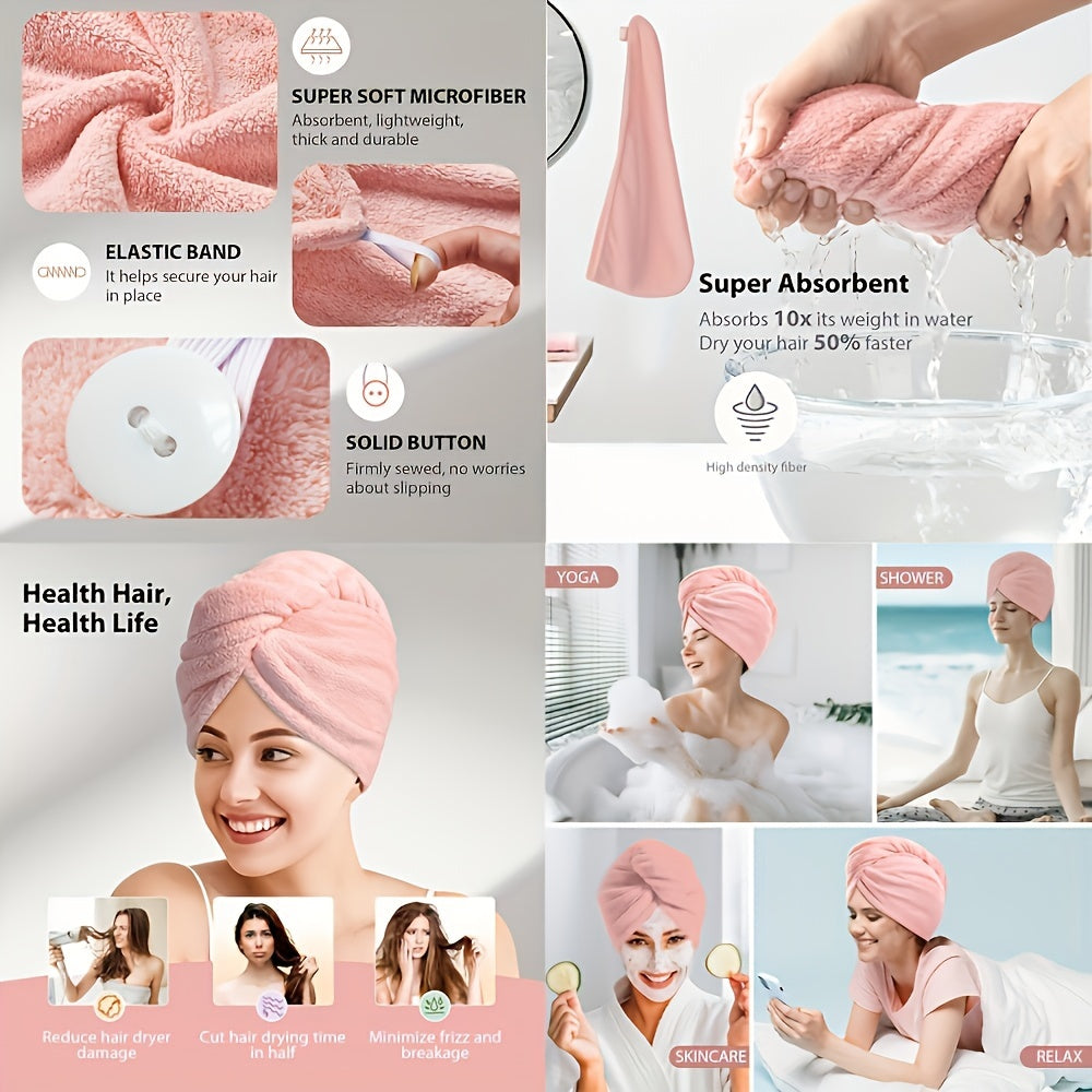 Pink Relaxation Gift Set With Travel Mug featuring a soft microfiber hair towel and wellness accessories