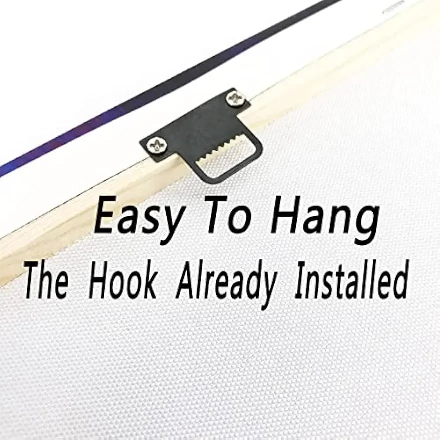 Nutshell plant canvas wall art set featuring easy installation with pre-attached hooks