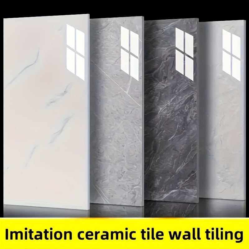 Self-adhesive decorative tiles in various styles for easy wall decoration