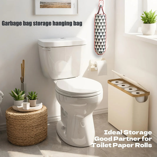 Nutshell toilet paper organizer with lid featuring a sleek design for efficient bathroom storage