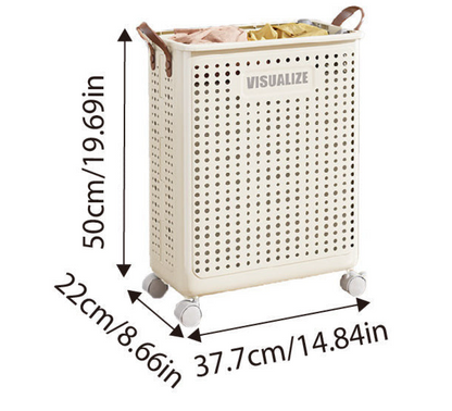 Large Foldable Laundry Hamper - With Wheels