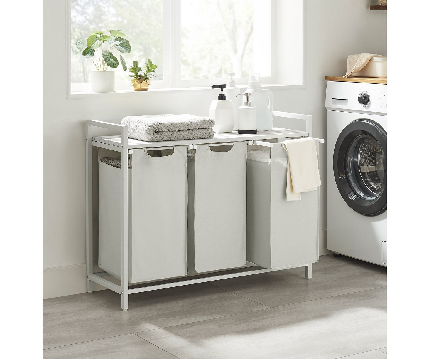 Laundry Hamper with Removable Bags Organizer