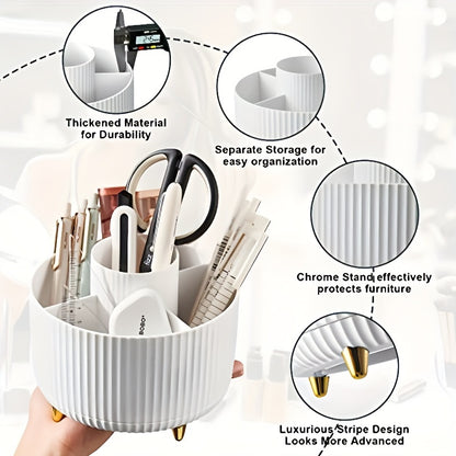 Nutshell 360 degree rotating makeup organizer with thickened material and separate storage compartments