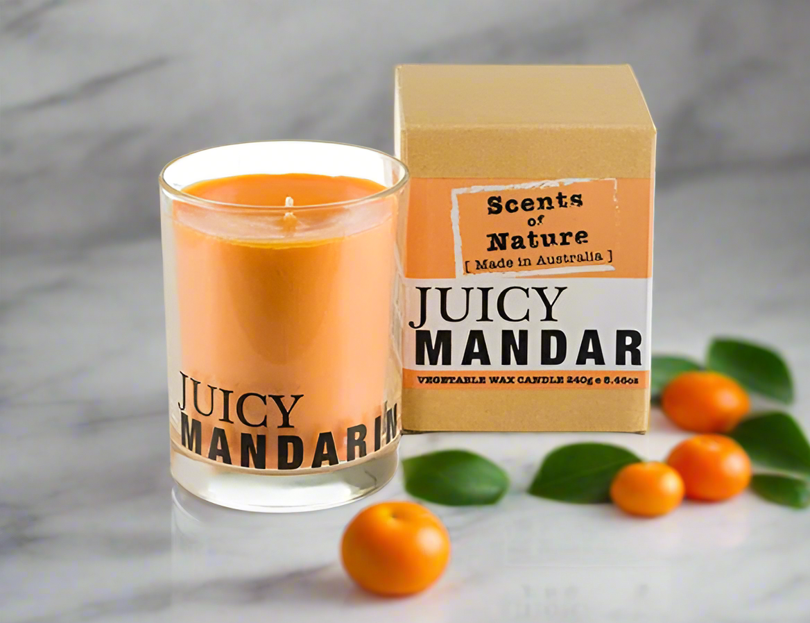 Scents of Nature Soy Candle 240g - Juicy Mandarin