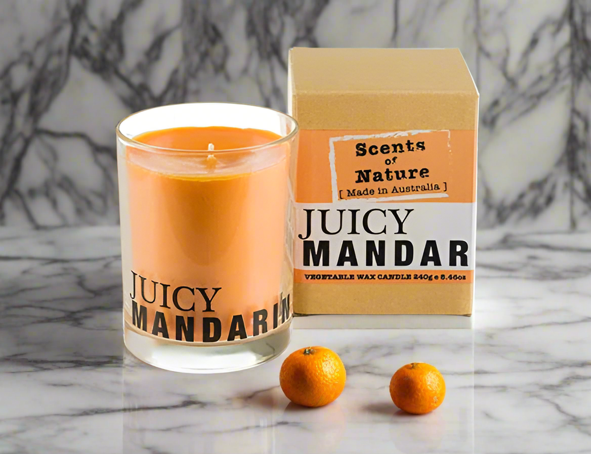 Scents of Nature Soy Candle 240g - Juicy Mandarin
