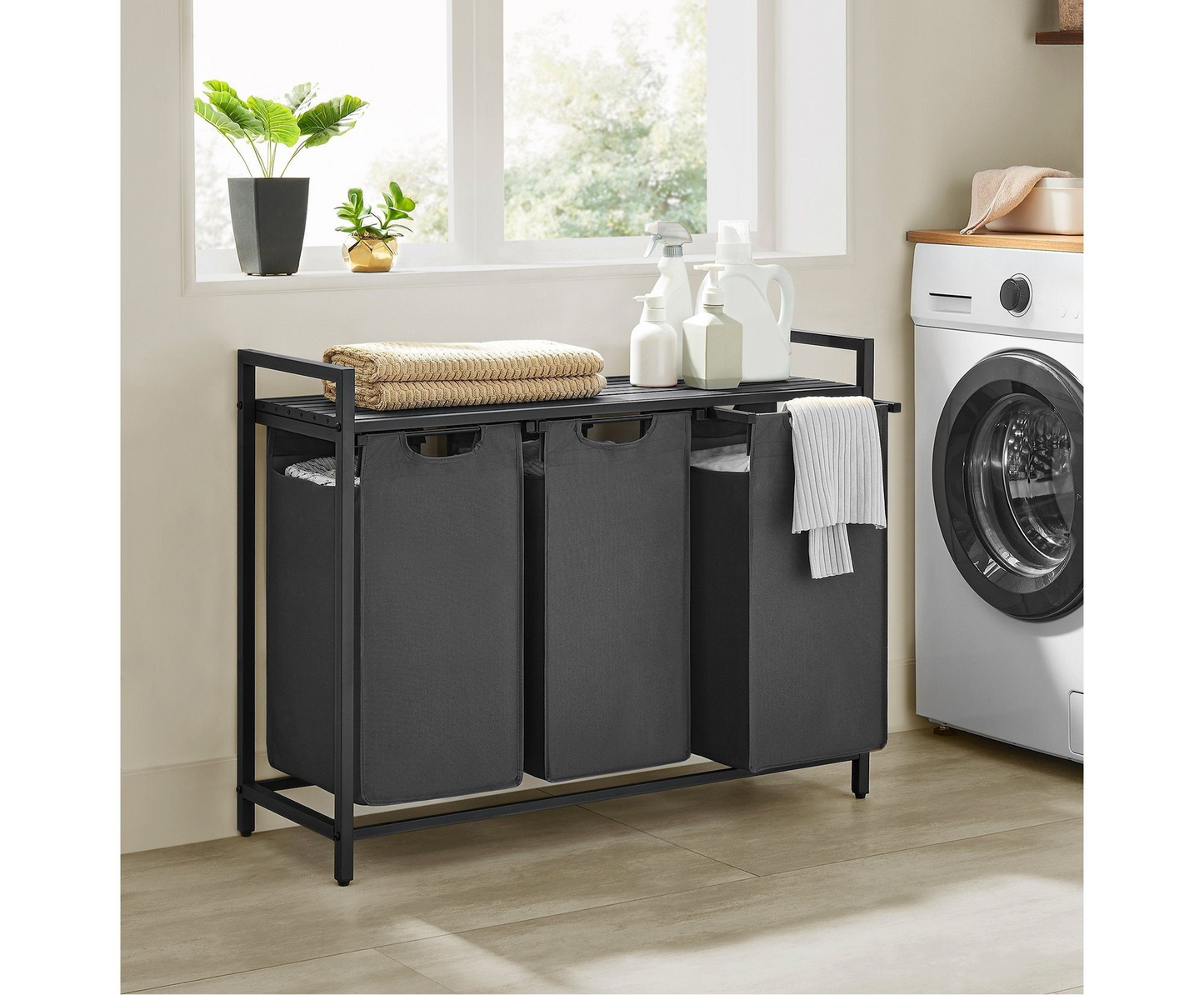 Laundry Hamper with Removable Bags Organizer