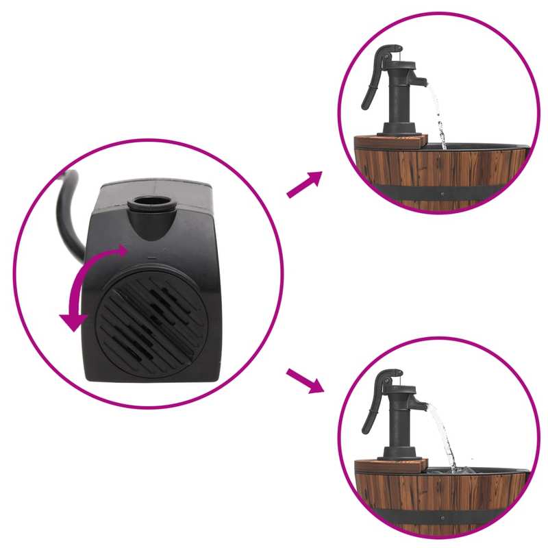 Solar waterfall fountain pump system with adjustable water flow for outdoor decor