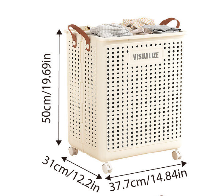 Large Foldable Laundry Hamper - With Wheels