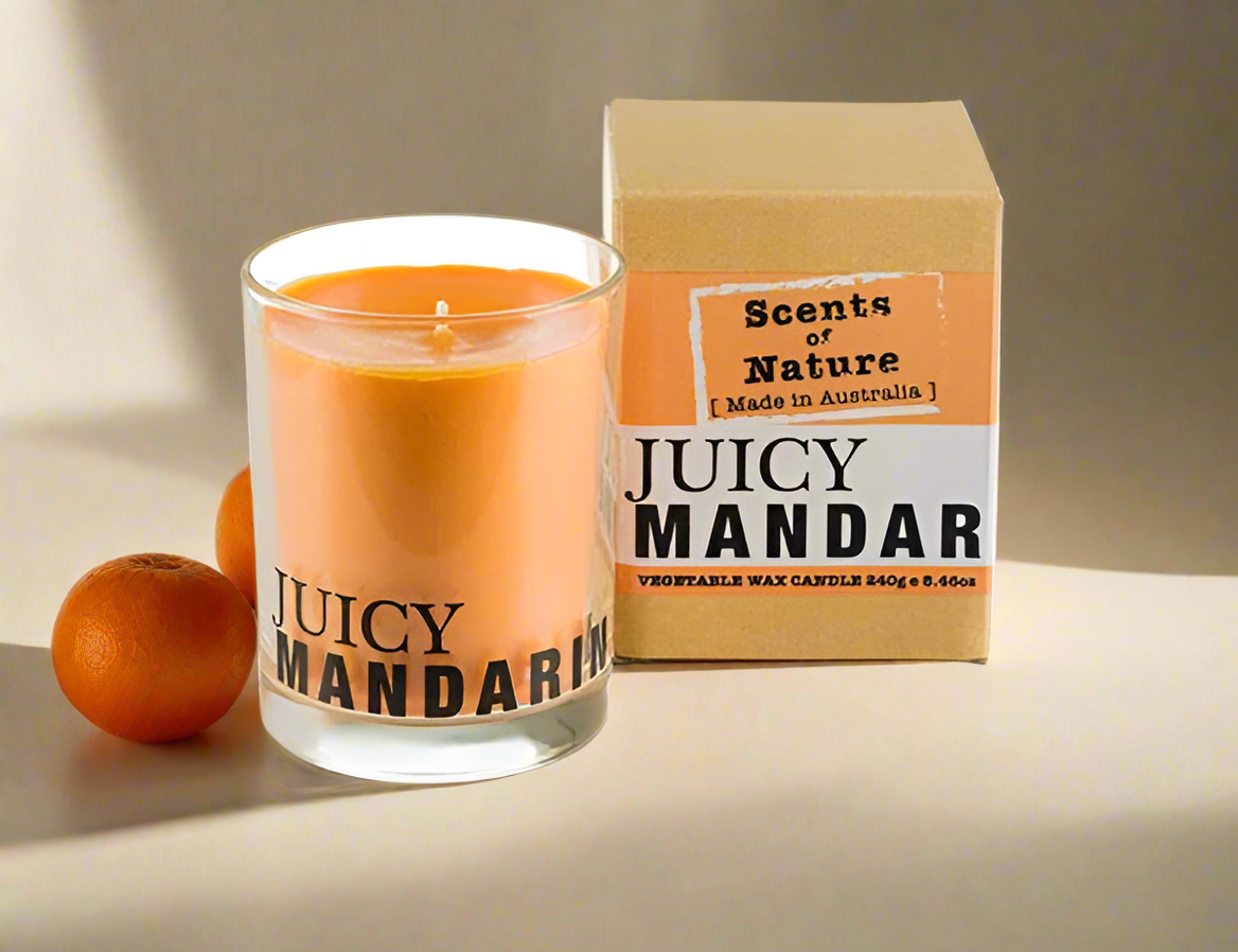 Scents of Nature Soy Candle 240g - Juicy Mandarin