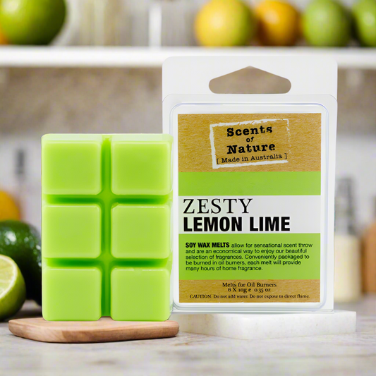 Zesty Lemon Lime Scents of Nature Soy Wax Melts