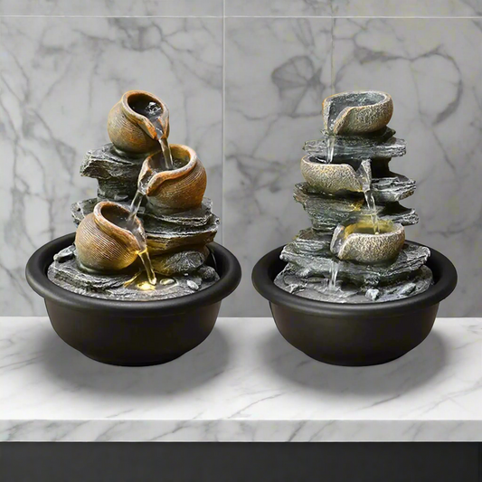 Indoor Tabletop Water Fountain with Rock Design