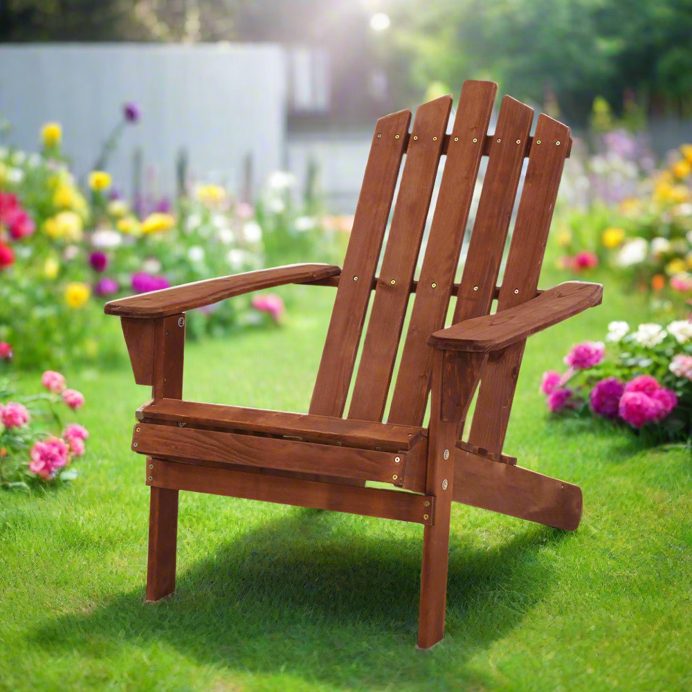 Nutshell Adirondack Chair - Classic Outdoor Wooden Design