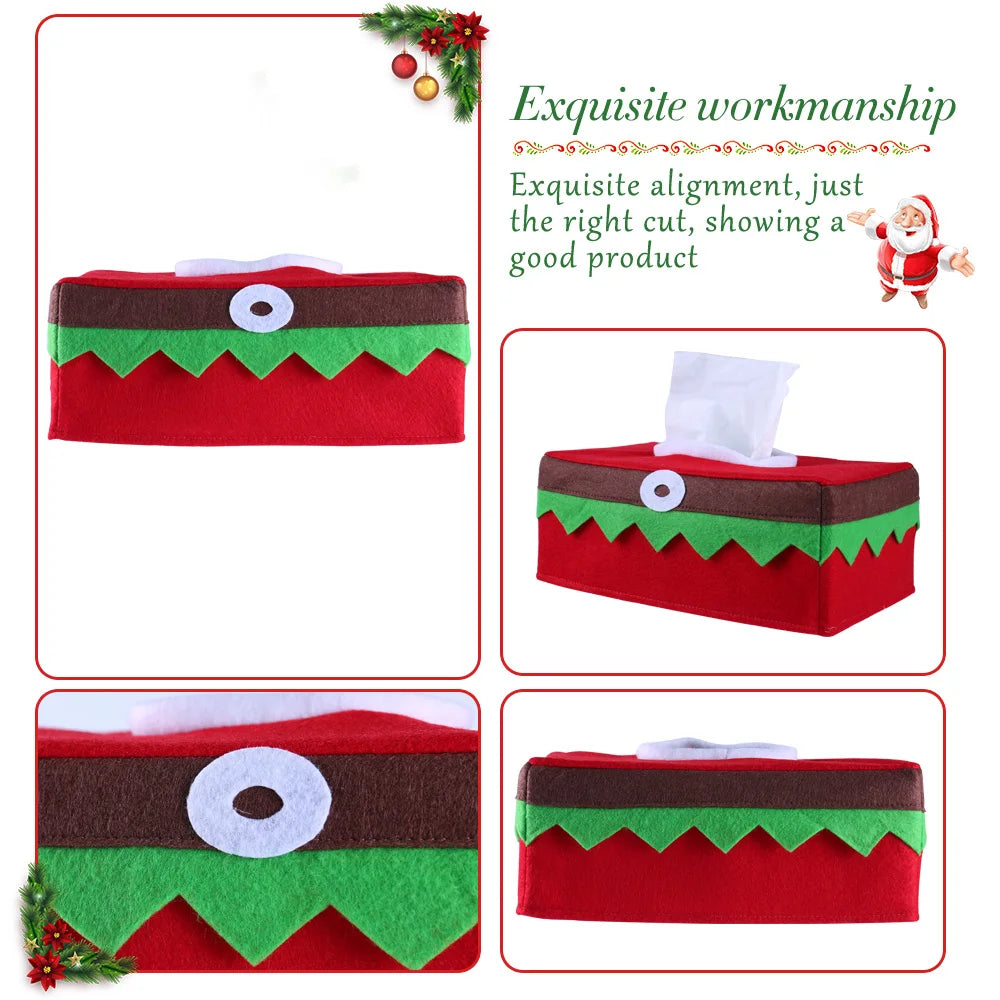 Christmas Tissue Box Cover - Festive Decor