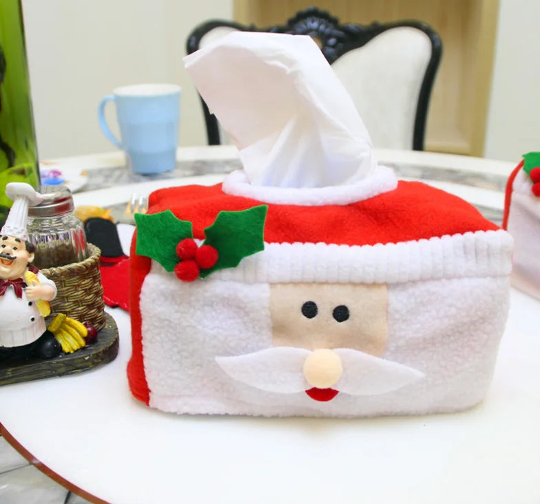 Christmas Tissue Box Cover - Festive Decor