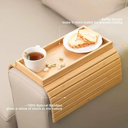 Bamboo Armrest Tray for Stylish Home Decor