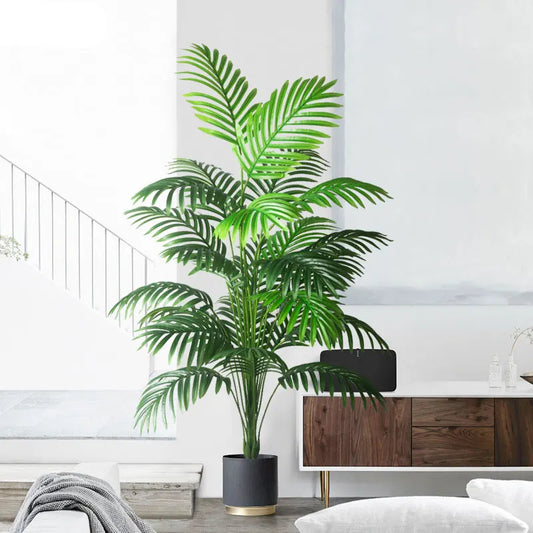 Large Artificial Palm Tree Monstera Branch