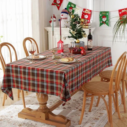 Christmas Plaid Tablecloth for Festive Decor