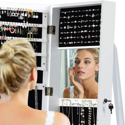 Full Length Mirror Jewelry Cabinet Organizer