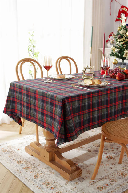 Christmas Plaid Tablecloth for Festive Decor