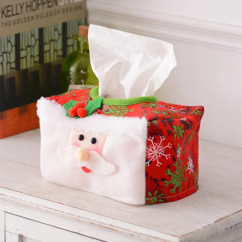 Christmas Tissue Box Cover - Festive Decor