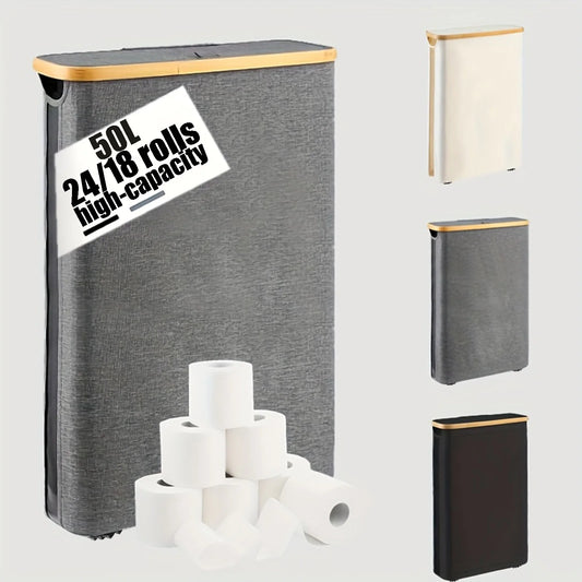 Long Roll Paper Storage Box - Stylish & Functional