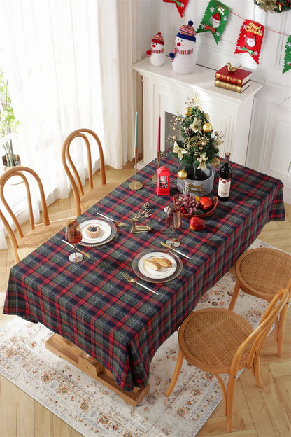 Christmas Plaid Tablecloth for Festive Decor