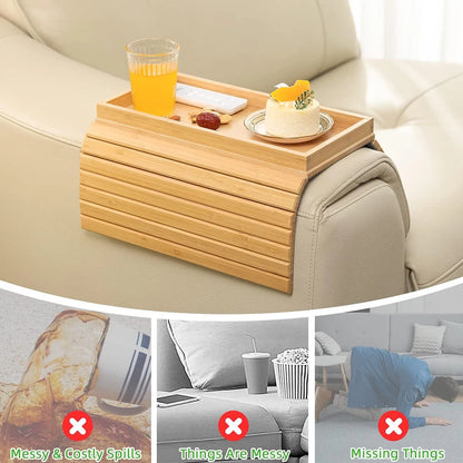 Bamboo Armrest Tray for Stylish Home Decor