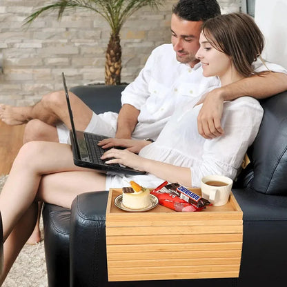 Bamboo Armrest Tray for Stylish Home Decor