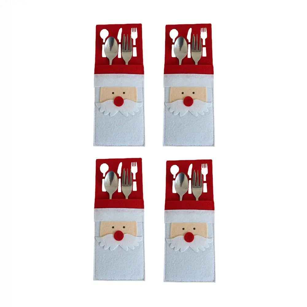 Christmas Cutlery Holder - Festive Table Decor