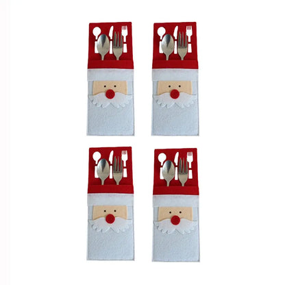 Christmas Cutlery Holder - Festive Table Decor