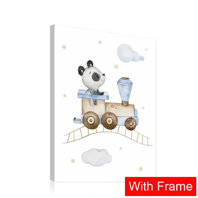 Nutshell Nursery Wall Art for Boys - Cute Animal Prints