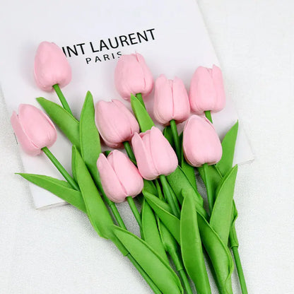 Nutshell Realistic Artificial Tulip Bouquet for Home Decor