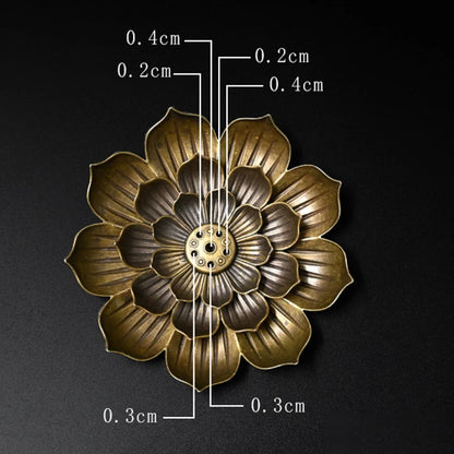 Zen Lotus Incense Burner Metal Holder