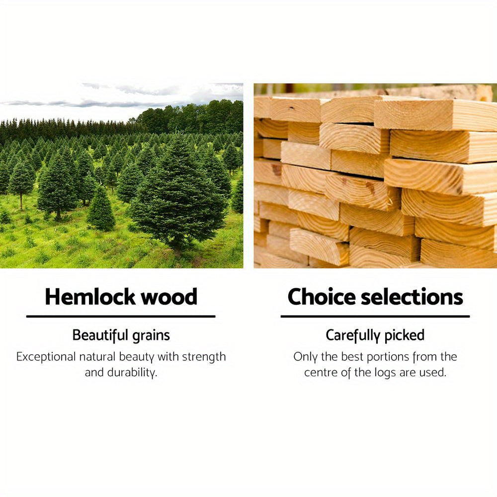 Nutshell Adirondack Chair made from durable hemlock wood with beautiful grains and carefully selected lumber