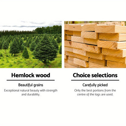 Nutshell Adirondack Chair made from durable hemlock wood with beautiful grains and carefully selected lumber