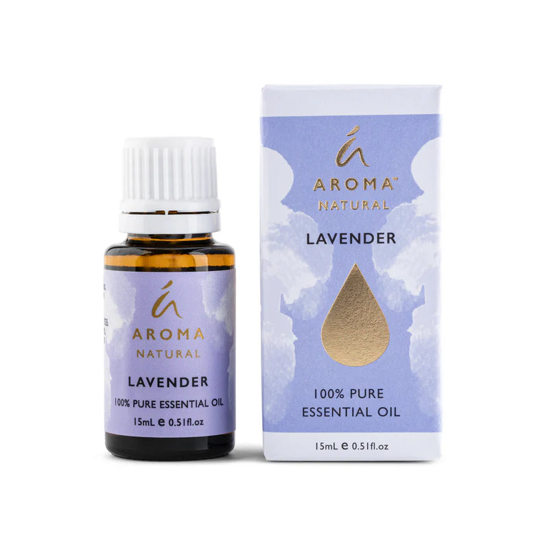 Nutshell lavender pure essential oil 15ml bottle with purple and gold Aroma Natural packaging