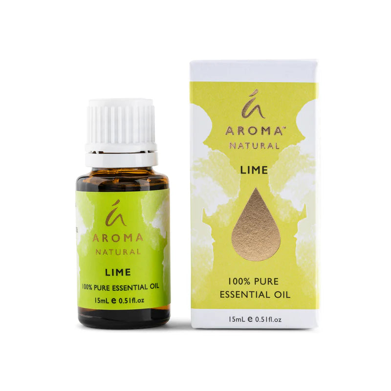 Nutshell Aroma Natural Lime Pure Essential Oil 15ml bottle with packaging