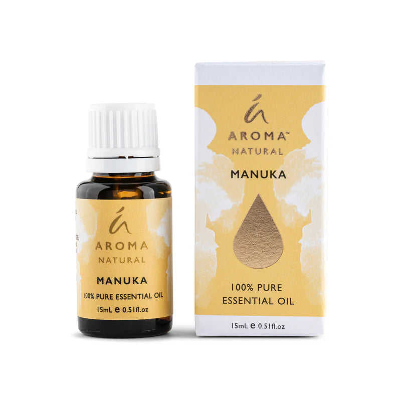 Nutshell Manuka Aroma Natural Essential Oil 15ml bottle with matching box packaging