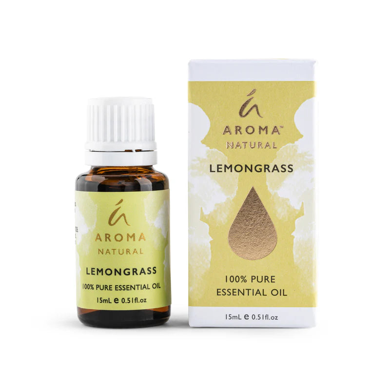 Nutshell Aroma Natural Lemongrass Pure Essential Oil 15ml bottle with matching box